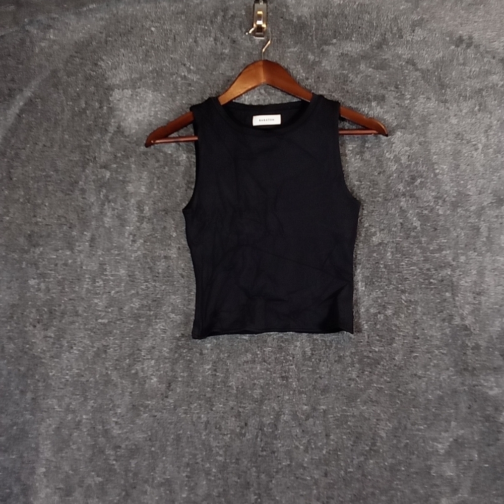Babaton sculpt muscle tank black women's small